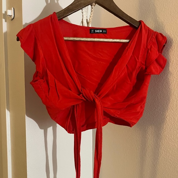 SheIn Red Crop Top - Picture 1 of 1